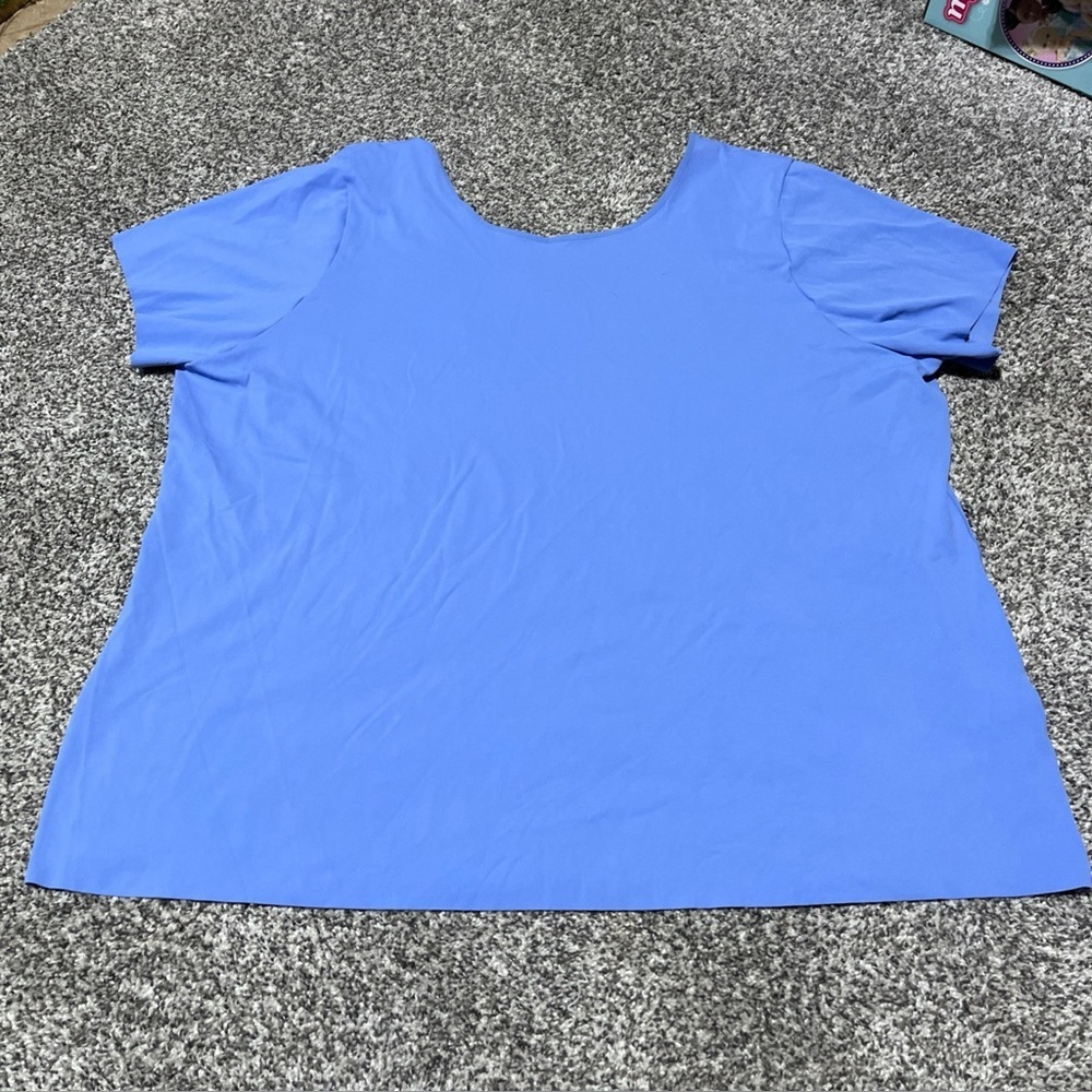 Nike Yoga Dri-FIT Cut Out Back, Shirt Blue Size 2XL
